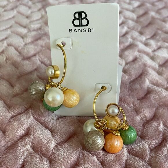 NWT Nordstrom Bansri Gold-Tone Earrings - Picture 1 of 6
